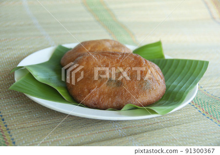 North Borneo home made traditional kuih cempiang cake. Sabah Malaysia Traditional Dessert. Food concept North Borneo home made traditional kuih cempiang cake. Sabah Malaysia Traditional Dessert. Food concept 91300367