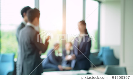 Image of a business group having a conversation Blurred photo Image of a business group having a conversation Blurred photo 91300597