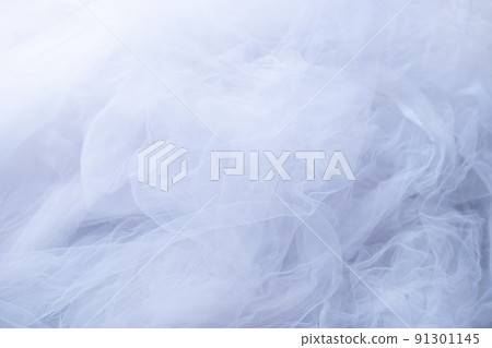 Background material white white tulle BG white background text space background Background material white white tulle BG white background text space background 91301145