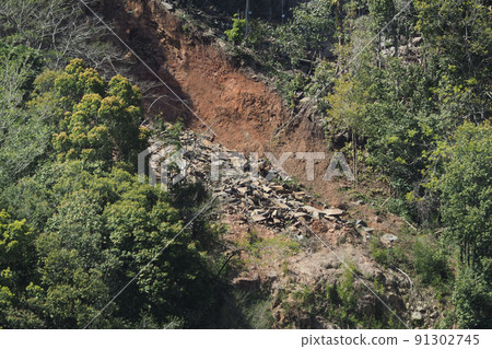 地球和沙子災難圖像 91302745