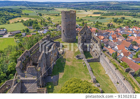 Image from the historic German castle ruins Muenzenberg in hesse Image from the historic German castle ruins Muenzenberg in hesse 91302812