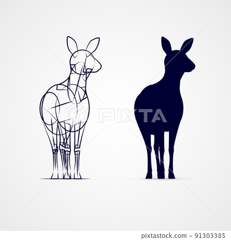 Deer Silhouette 91303385