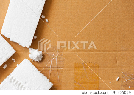 White polystyrene foam, material for packaging or craft applications 91305099