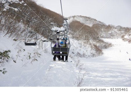 Lift of Hakuba Cortina Ski Resort in Otari Village, Kita Azumino County, Nagano Prefecture Lift of Hakuba Cortina Ski Resort in Otari Village, Kita Azumino County, Nagano Prefecture 91305461