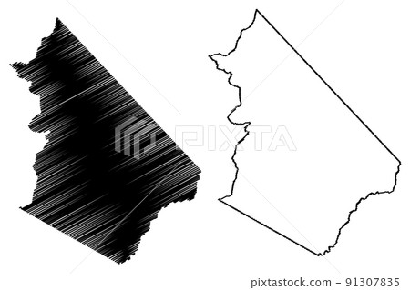 Agua Branca municipality (Alagoas state, Municipalities of Brazil, Federative Republic of Brazil) map vector illustration, scribble sketch Agua Branca map 91307835