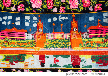 carpet, rug, antique carpet fragment, Persian carpet with ornaments, carpet, rug, antique carpet fragment, Persian carpet with ornaments, 91309061