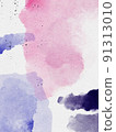 Abstract white light and dark pink texture and background with brushstroke watercolor 91313010