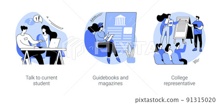 Choosing a college isolated cartoon vector illustrations se Choosing a college isolated cartoon vector illustrations se 91315020