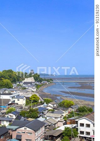 Kitsuki castle city skyline Kitsuki castle city skyline 91319230
