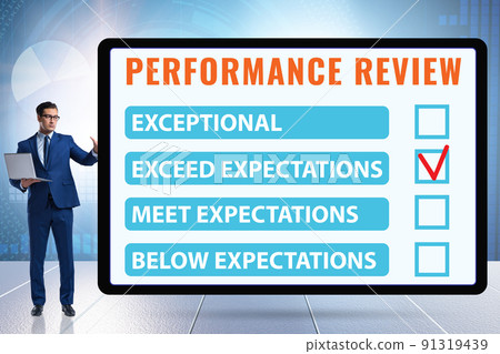 Employee annual performance review concept 91319439