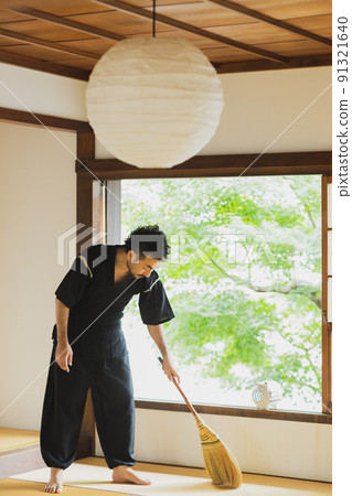 日式房間男金杯座敷掃帚 91321640