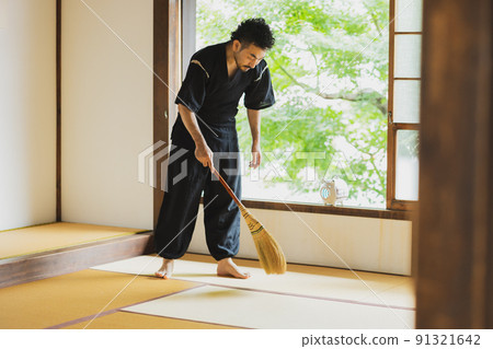 日式房間男金杯座敷掃帚 91321642