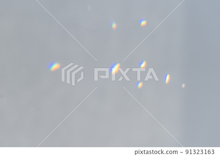 .Rainbow holographic shadow mock up, iridescent prismatic wallpaper. Abstract prism reflection, rays leaking through lens effect. Crystal light reflections for overlay mockup on light. .Rainbow holographic shadow mock up, iridescent prismatic wallpaper. Abstract prism reflection, rays leaking through lens effect. Crystal light reflections for overlay mockup on light. 91323163