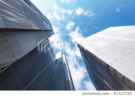 Construction site of collective housing 91323720