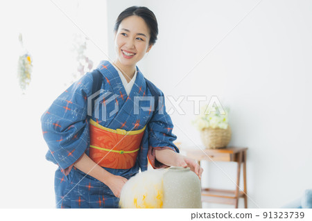格子圖案日式房間撣子小紋 格子圖案日式房間撣子小紋 91323739