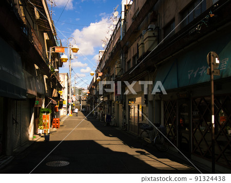 Old back alley in Fukushima prefecture Old back alley in Fukushima prefecture 91324438