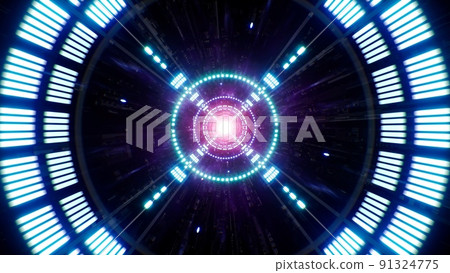 Shining Sci fi Galaxy Tunnel 91324775