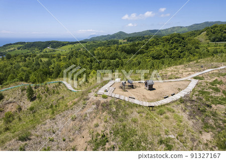 Aerial view of Toya Nishiyama foot crater (2nd observatory) Aerial view of Toya Nishiyama foot crater (2nd observatory) 91327167