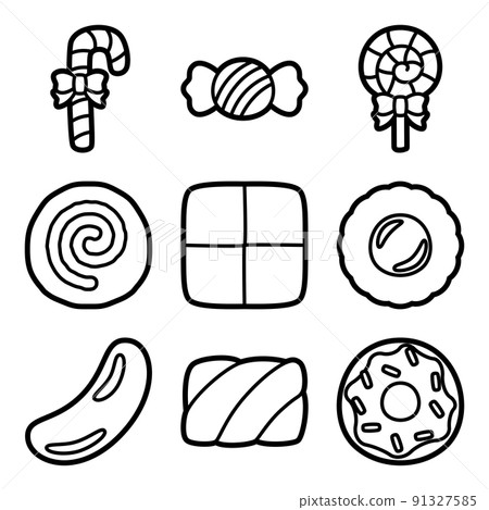 糖果套裝著色 91327585