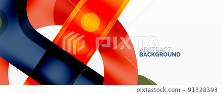 Vector geometric abstract background 91328393