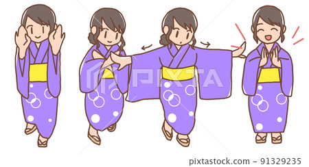 Women set 3 dancing Tankō Bushi 91329235