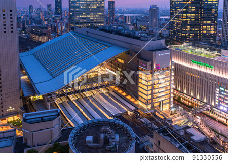 《Osaka Prefecture》Osaka downtown/cityscape 91330556