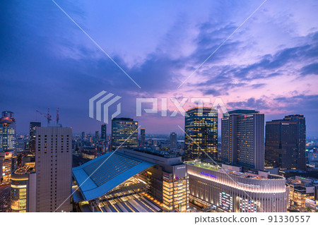 《Osaka Prefecture》Osaka downtown/cityscape 91330557