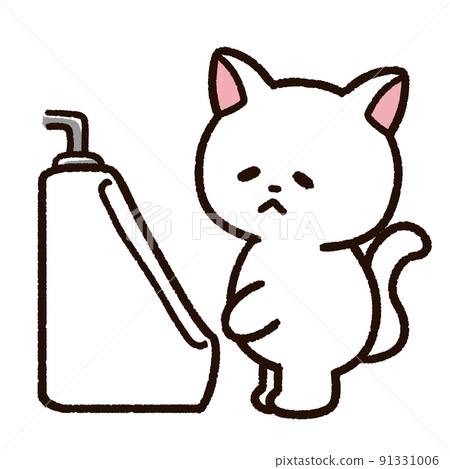 站在小便池前的貓角色 91331006