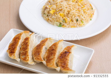 Fried rice and dumplings Fried rice and dumplings 91332555