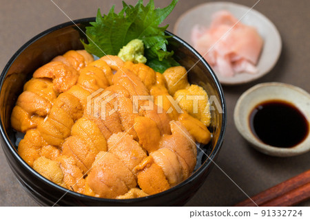 Fresh sea urchin 91332724