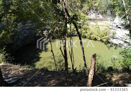 墨西哥奇琴伊察遺址的 Cenote 墨西哥奇琴伊察遺址的 Cenote 91333365