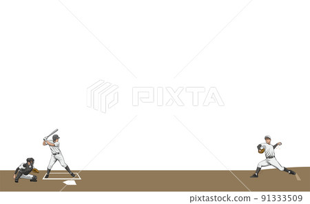 Image illustration of baseball player battery Image illustration of baseball player battery 91333509