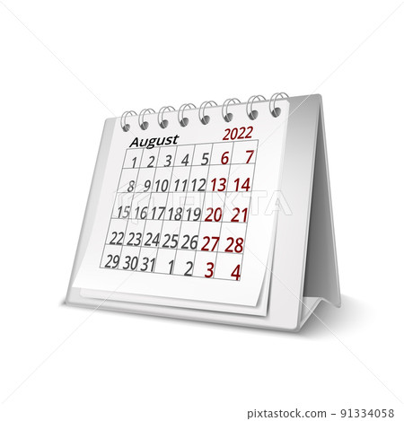 Calendar For Managing Meeting And Task Date Vector 91334058
