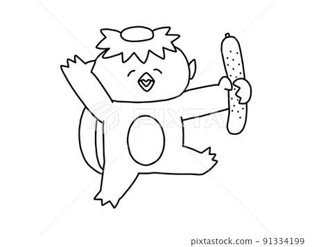 Kappa / Yokai / Line drawing Kappa / Yokai / Line drawing 91334199