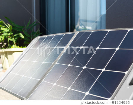 Solar power generation Solar panel power generation Storage power saving Natural energy Electricity Private power generation 91334935