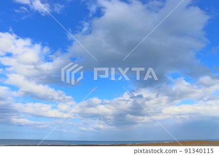 海岸,大海,藍天,雲 海岸,大海,藍天,雲 91340115