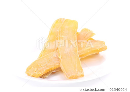 乾土豆，紅春，茨城縣的天然甜味，Chauke，明亮的背景 91340924