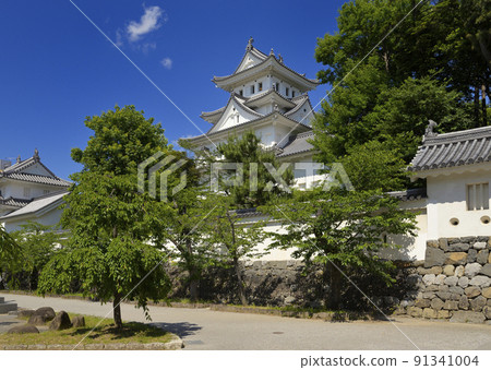 城西廣場一側的大垣城風景（岐阜縣大垣市） 91341004