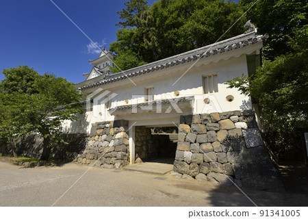 城西廣場一側的大垣城風景（岐阜縣大垣市） 91341005