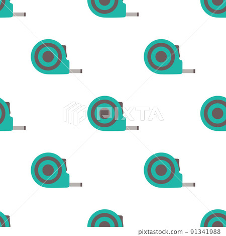 seamless pattern with cartoon tape measure, vector illustration seamless pattern with cartoon tape measure, vector illustration 91341988