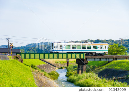 Shizuoka Prefecture Fukuroi City Kawae Tenryu Hamanako Railway and scenery along the line Shizuoka Prefecture Fukuroi City Kawae Tenryu Hamanako Railway and scenery along the line 91342009