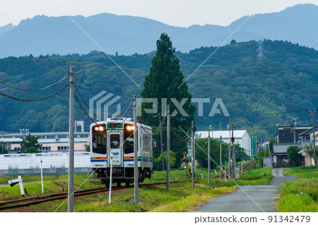 Hosoya, Kakegawa City, Shizuoka Prefecture Tenryu Hamanako Railway and scenery along the line 91342479