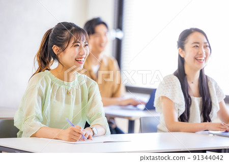 聽課的大學生 91344042