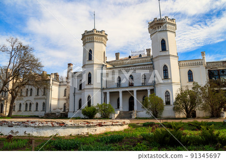 Sharovka palace in neo-gothic style, also known as Sugar Palace in Kharkov region, Ukraine Sharovka palace in neo-gothic style, also known as Sugar Palace in Kharkov region, Ukraine 91345697