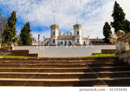 Sharovka palace in neo-gothic style, also known as Sugar Palace in Kharkov region, Ukraine Sharovka palace in neo-gothic style, also known as Sugar Palace in Kharkov region, Ukraine 91345698