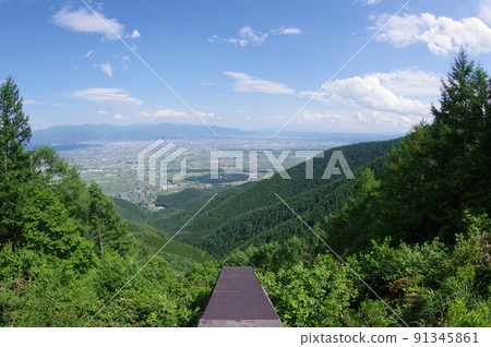 長野縣信州松本市松本平遠景（來自Misato Skyline觀察區） 91345861