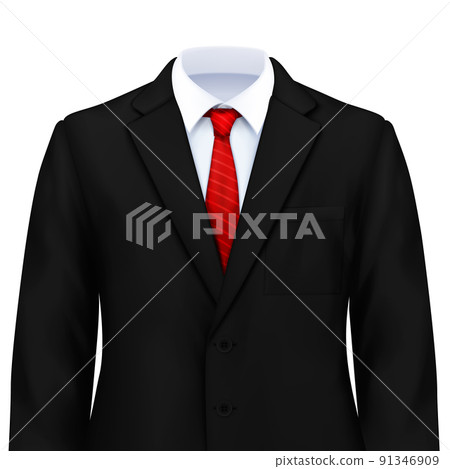 Male Suit Realistic Composition Male Suit Realistic Composition 91346909