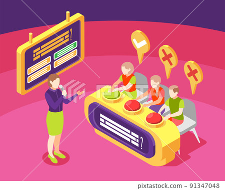 Quiz TV Show Background Quiz TV Show Background 91347048