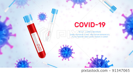 Covid Vaccine Background Composition 91347065