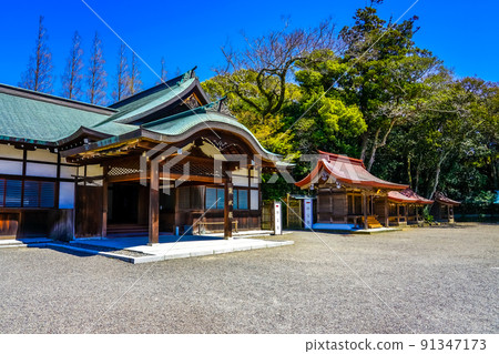 Ritual Hall Munakata Taisha Hetsumiya (Munakata City, Fukuoka Prefecture) 91347173